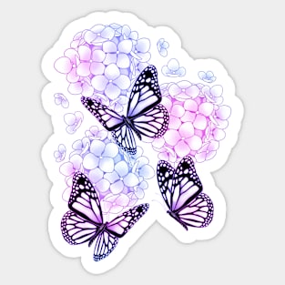 Endless Summer Hydrangeas Sticker